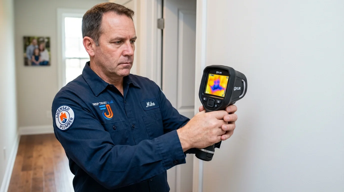 Thermal imaging leak detection by Johns Plumbing LLC in Chattanooga